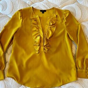New! J Crew Silky Ruffled Blouse / Shirt